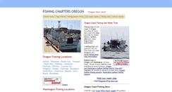 Desktop Screenshot of fishingchartersoregon.com