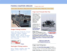 Tablet Screenshot of fishingchartersoregon.com